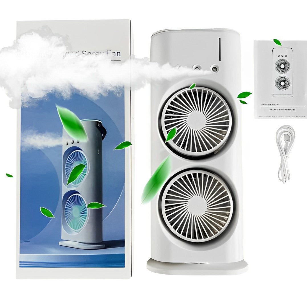 Torre Ventilador Humidificador Doble